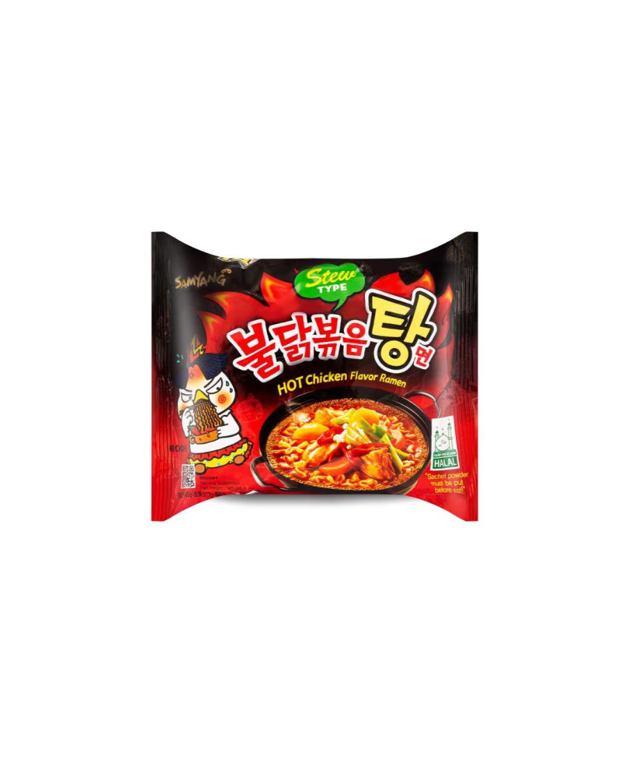 Hot Chicken Flavor Ramen – Stew Type Buldak Instant Nudeln – Feurig-scharfer Genuss als Suppenvariante