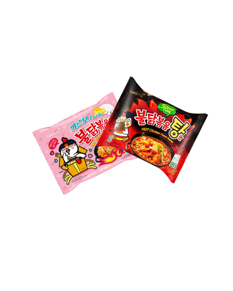 Buldak Hot Chicken Flavor Ramen & Stew Bundle – Scharfer Genuss in zwei Varianten