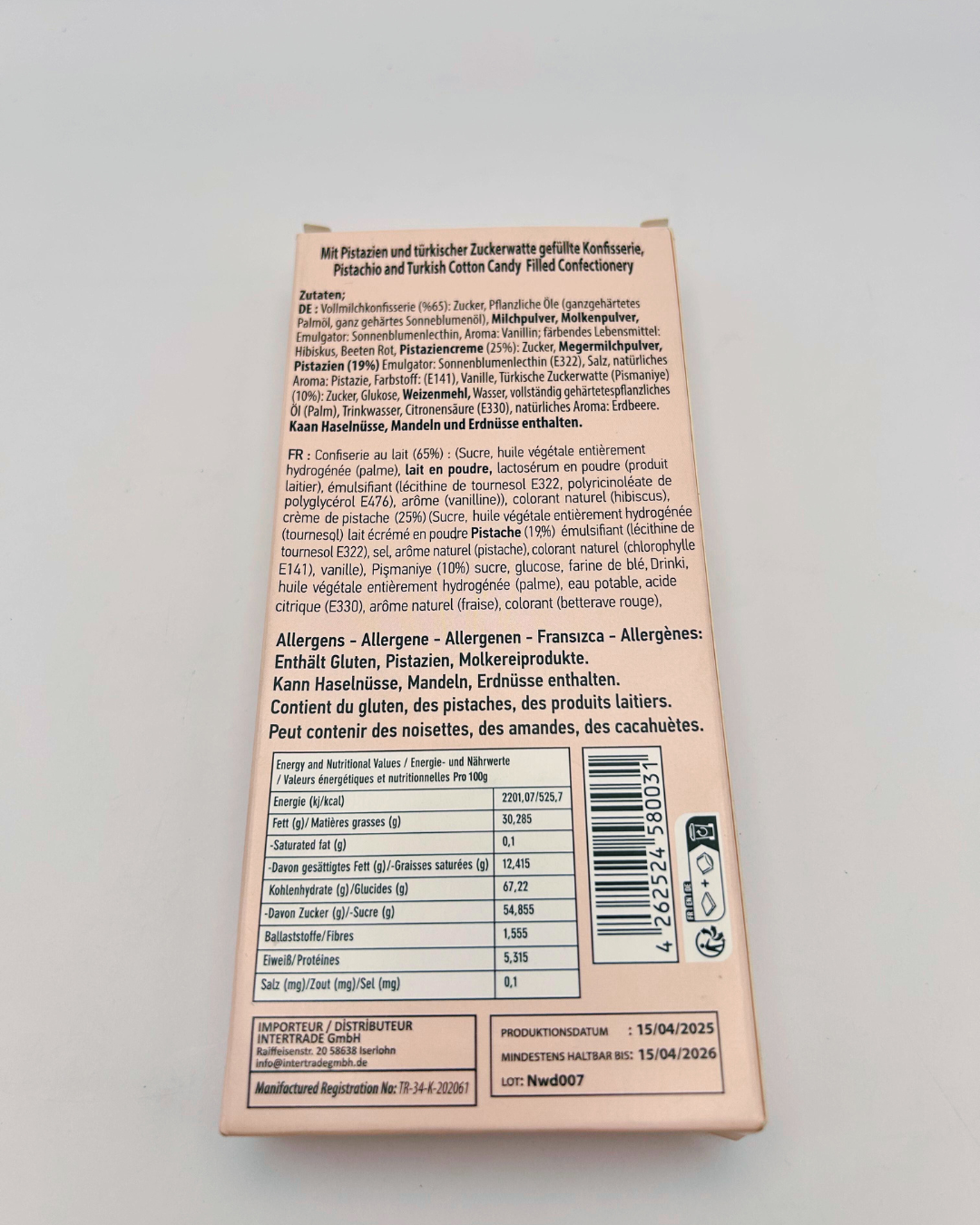 Germiyan Turkish Cotton Candy with Pistachios – Angel Hair Chocolate 160g