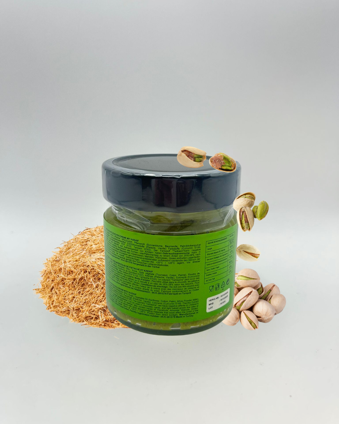 Germiyan Pistachio – Pistazien-Kadayıf-Aufstrich | 200 g Glas voll orientalischem Genuss