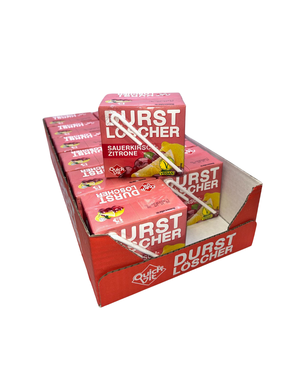 12x Durstlöscher Sauerkirsch-Zitrone Erfrischender Kirsch-Zitronen-Mix