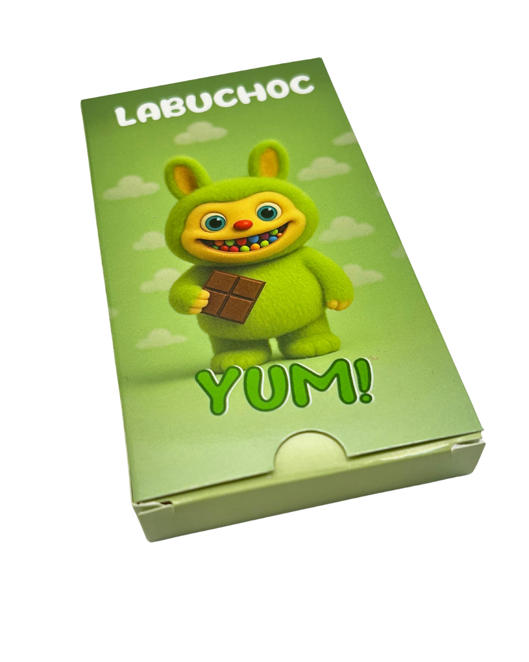 LABUCHOC 75g- Schokolade gefüllt mit Pistaziencreme und Knisterzucker