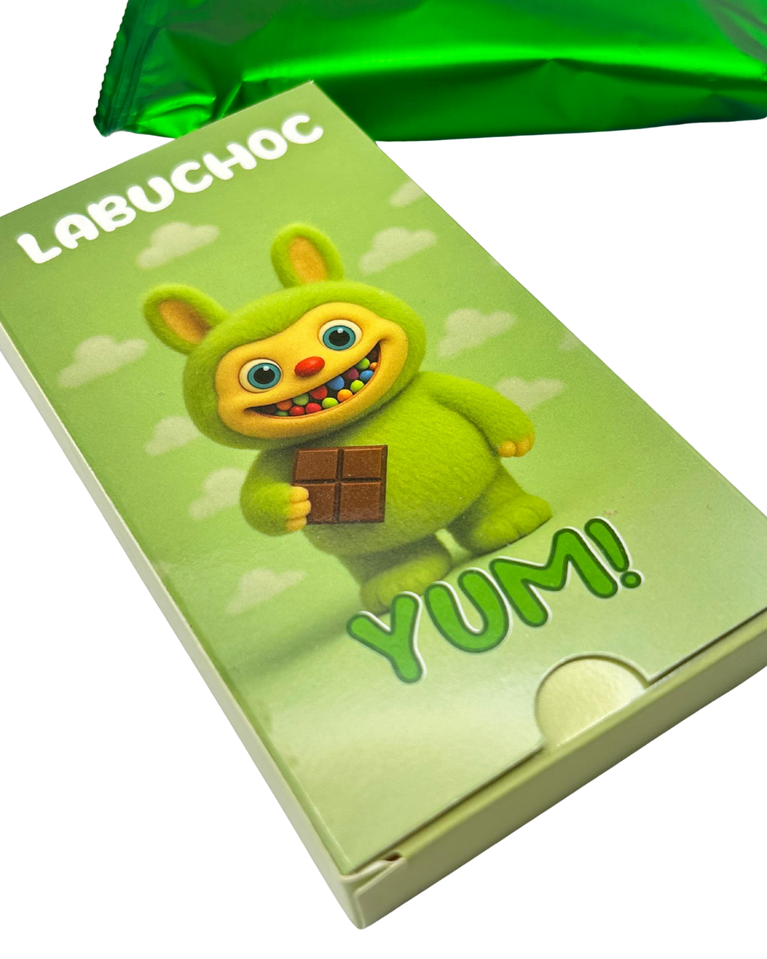 LABUCHOC 75g- Schokolade gefüllt mit Pistaziencreme und Knisterzucker