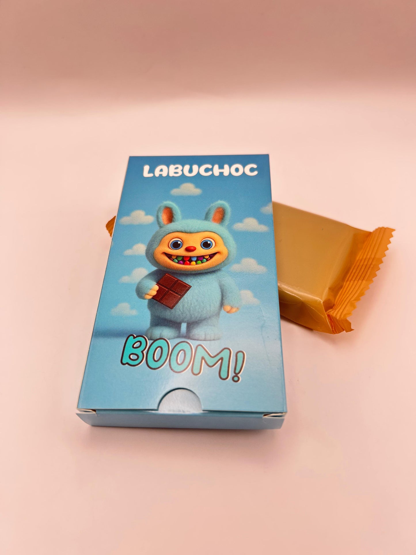 LABUCHOC 75g- gefüllt mit Haselnusscreme und Knisterzucker