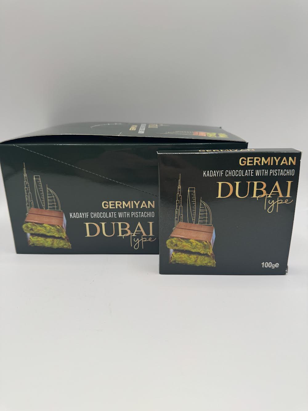 Germiyan Dubai & Angelhair Mix - 5 Tafeln Dubai Schokolade 100g 5 Tafeln Angelhair 90g