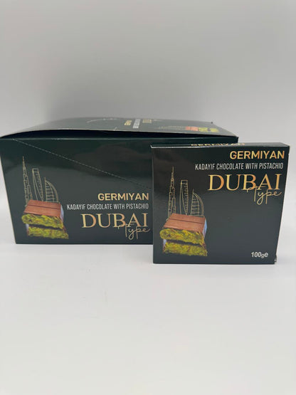 Germiyan Dubai & Angelhair Mix - 5 Tafeln Dubai Schokolade 100g 5 Tafeln Angelhair 90g