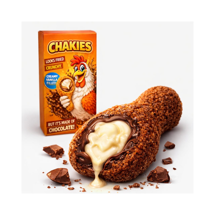 Chakies Chicken Tender Duo, Milchschokolade mit Vanillecreme-Füllung