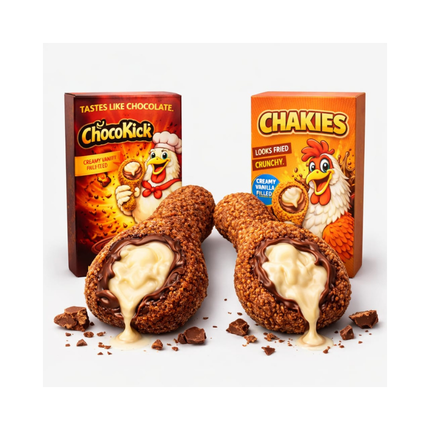 Chicken Tender Duo mit Vanillecreme, Chakies & ChocoKick in Milchschokolade