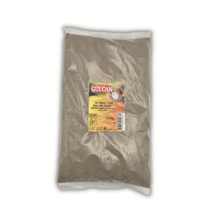 Weißer Pfeffer gemahlen „Ak Biber Toz“ in 1000 g Packung, helles Pulver