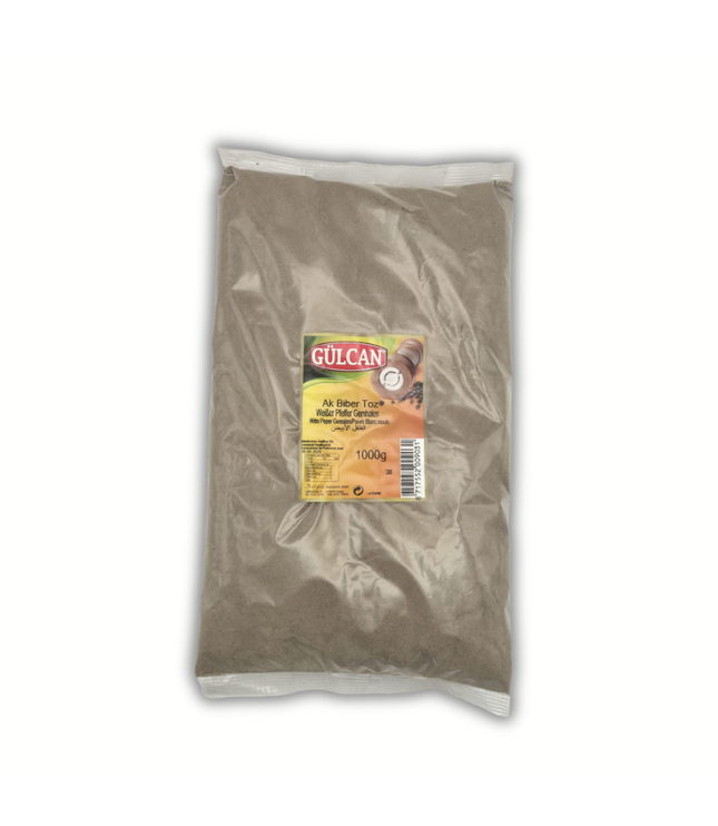 Weißer Pfeffer gemahlen „Ak Biber Toz“ in 1000 g Packung, helles Pulver