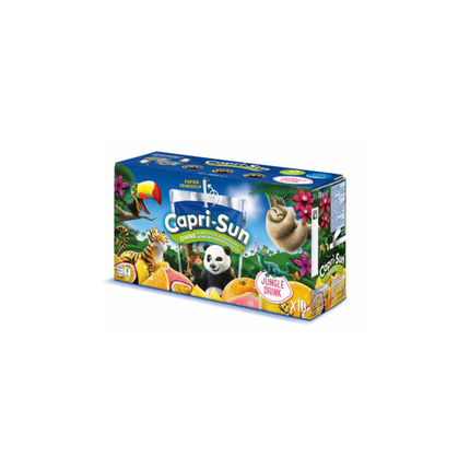 Capri-Sun Jungle Drink Getränkepack mit Dschungelmotiven und Früchten, 10er-Karton