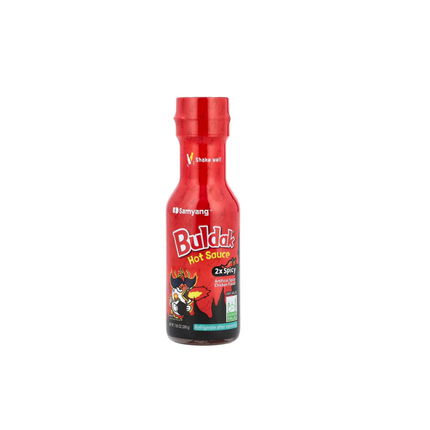 Buldak Hot Sauce Extremely Spicy 165 ml, rotbunte Flasche mit Verschluss