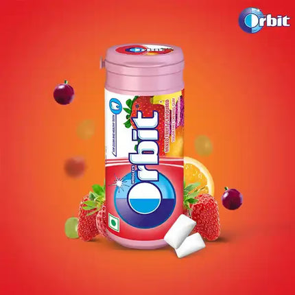 Orbit Mixed Fruit Gum Display 8x19,8g