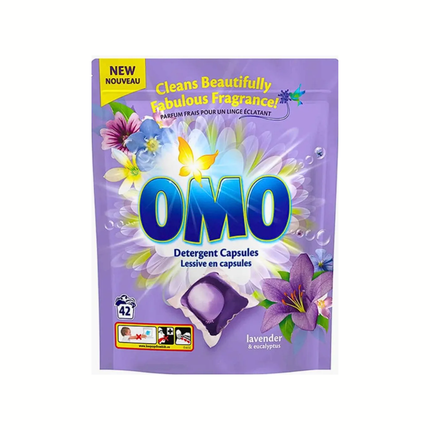 OMO 42 Wäschekapseln Lavendel & Eukalyptus, 42 Portionen