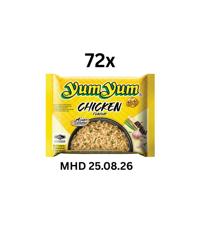 Yum Yum Hühnernudeln 72er Packung, gelbe Tüte
