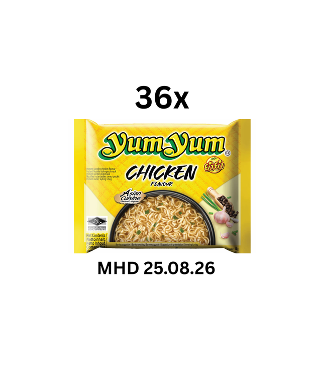 Yum Yum Hühnernudeln 36er Packung, gelbe Tüte