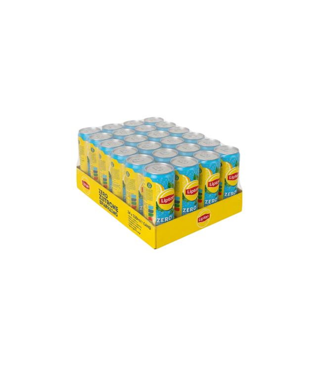 Lipton Ice Tea Zitrone Sparkling Zero Vorratspackung mit 24 Dosen à 0,33 l