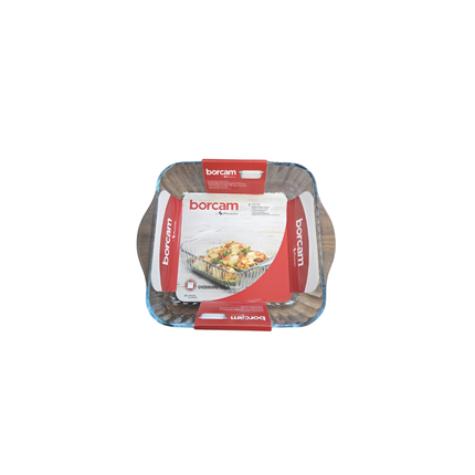 Pasabahce 59384 Borcam Auflaufform und Form, viereckig, Glas, 25,6 x 22 cm