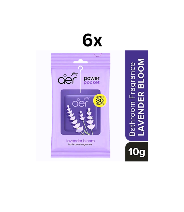 Aer Power Pocket Badduft, lavender bloom, 6x, bis zu 30 Tage, 10 g
