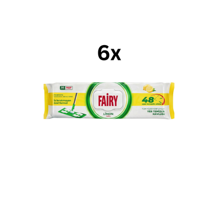 Fairy Power Wipes Bodentücher Zitrone 50 Stück