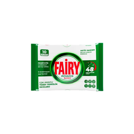 Fairy Power Wipes Reinigungstücher weiße Seife 10 Stück