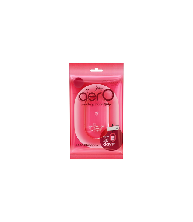Godrej Aer O Autoduft 7,5 g – rosafarbene Verpackung „Rose Blossom“