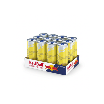 Red Bull Energy-Drink 6er Pack, 250 ml Dosen, Summer Edition, gelb
