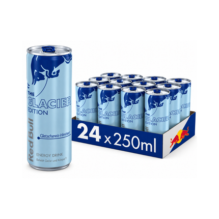 Red Bull Energy-Drink 24er Pack, 250 ml Dosen + Einzel-Dose, Glacière, hellblau