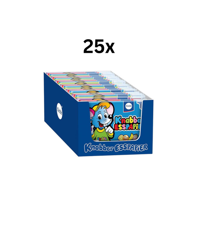 Esspapier-Snacks Tattoo, Displaybox mit 25 Tüten