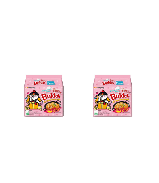 Samyang Buldak Carbonara Ramen 130g – Scharfe Instant Nudeln