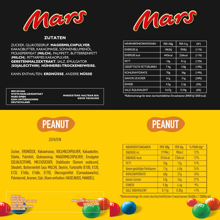 Mars, Snickers, Balisto & mehr Mixed Schokoriegel Box 72er