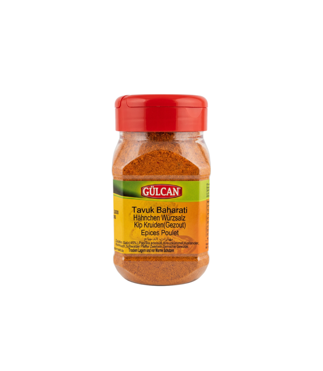 Hähnchengewürz von Gülcan in roter Kunststoffdose, gemahlen, 250 g