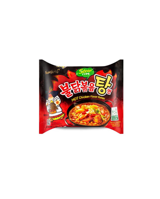 Hot Chicken Flavor Ramen – Stew Type Buldak Instant Nudeln – Feurig-scharfer Genuss als Suppenvariante