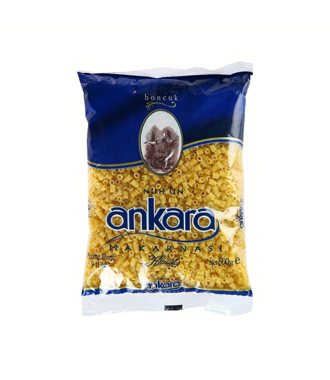 Ankara-Makarna Boncuk Pasta im Beutel, 500 g, gelbe kleine Nudeln