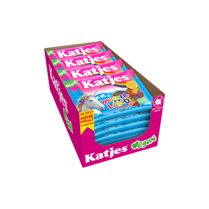 Katjes Fruchtgummi-Packung „Wunder-Land“ Rainbow, 210 g, schräg von der Seite