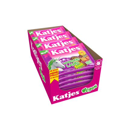 Katjes Fruchtgummi-Packung „Wunderland Sauer“ im Karton, pink-lila