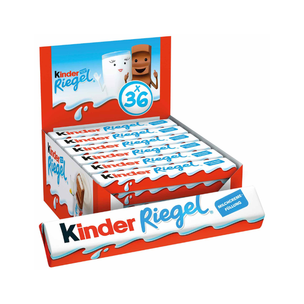 Kinder Riegel Schokoriegel mit Vollmilchfüllung 36 Riegeln a 21g