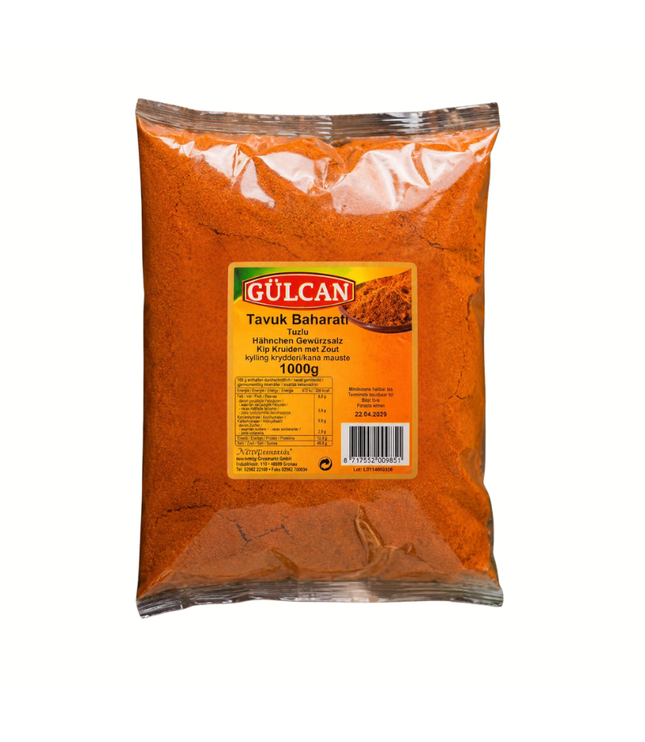 Hähnchen-Gewürzzubereitung „Tavuk Baharat“ in 1000 g Packung, orangebraunes Pulver
