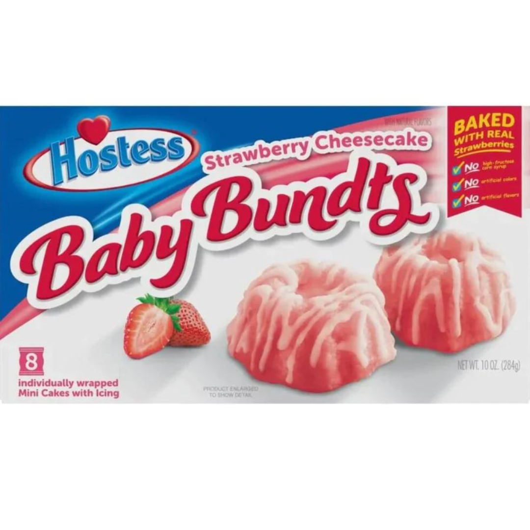 Hostess Baby Bundts Strawberry 284g