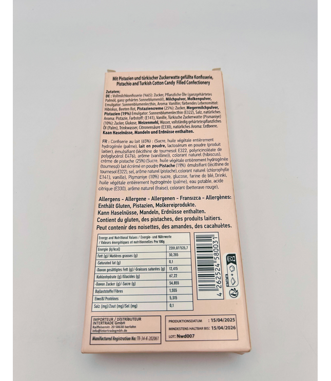 Germiyan Turkish Cotton Candy with Pistachios – Angel Hair Chocolate 160g