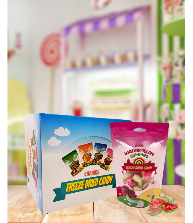 10x50g  Chakies Freeze-Dried Watermelon Gummies