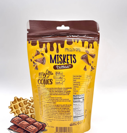 Miskets 10x70g  – Kleine Waffelträume mit großem Herz “ Schokolade. Waffel. Liebe.“