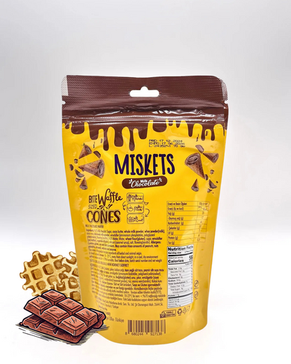 Miskets 70g (MHD 06.2025) – Kleine Waffelträume mit großem Herz “ Schokolade. Waffel. Liebe.“