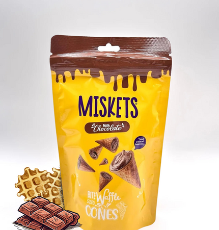 Miskets 10x70g  – Kleine Waffelträume mit großem Herz “ Schokolade. Waffel. Liebe.“