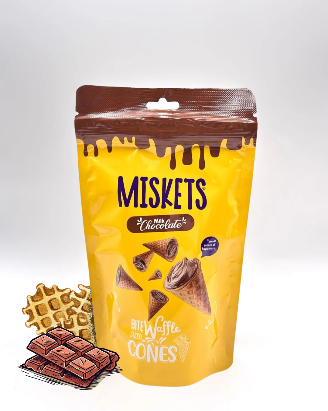 Miskets 70g (MHD 06.2025) – Kleine Waffelträume mit großem Herz “ Schokolade. Waffel. Liebe.“