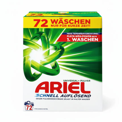 Ariel Pulver – 72 Wäschen, Schnell auflösend & Farbschutz