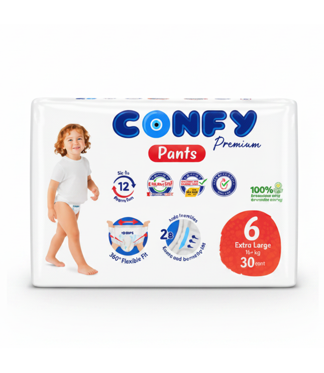 Confy Babywindeln Pants Premium, Größe 6 (Extra Large), 30 Stück