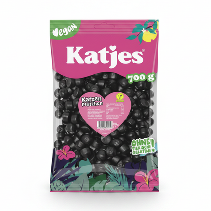 Fruchtgummi-Tüte Katjes Katzen Pfötchen, 700 g