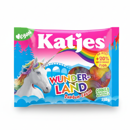 Katjes Fruchtgummi Wunder-Land Rainbow Edition, 210 g Packung