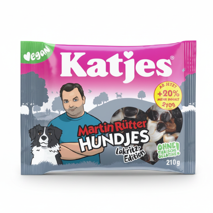 Katjes Hundjes Fruchtgummi-Tüte 210 g